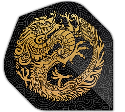 Mueller's 100 Micron Dart Flights – Black Dragon – Standard