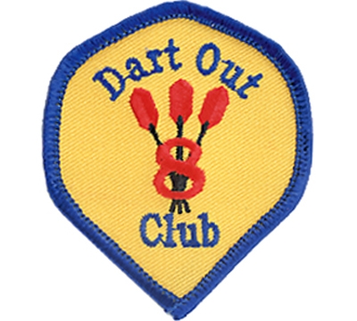 8 Dart Out Club Patch