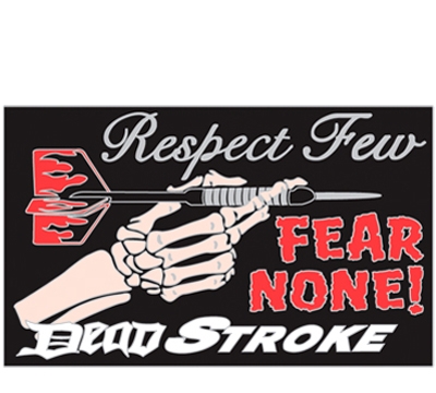 Respect Few Dead Stroke Dart Pin