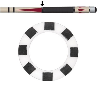 White/Black 8 Window A-Joint Ring