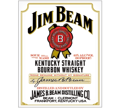 Jim Beam Metal Sign