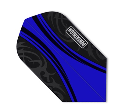 Pentathlon Classic Dart Flights – Dark Blue & Black Tribal – Slim