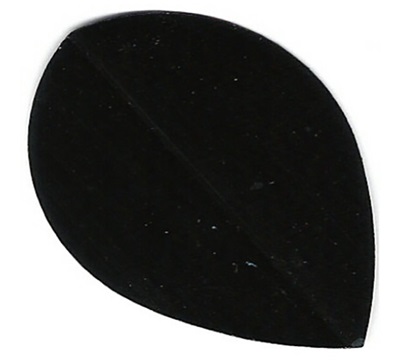 Poly Plain Dart Flights – Black – Pear