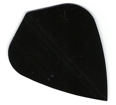 Poly Plain Dart Flights – Black – Kite