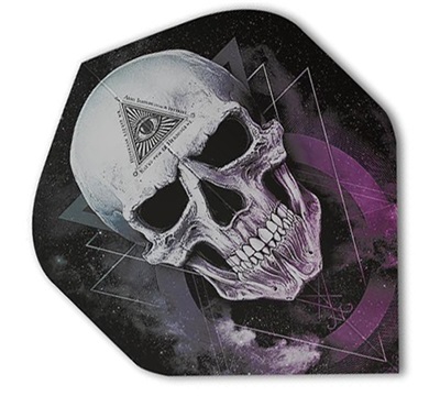 Alchemy Dart Flights – Silver The Void Skull – Standard
