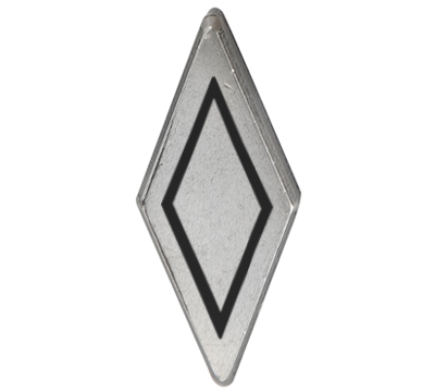 Metal Diamond Antique Silver