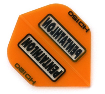 Pentathlon HD150 Dart Flights – Orange – Standard