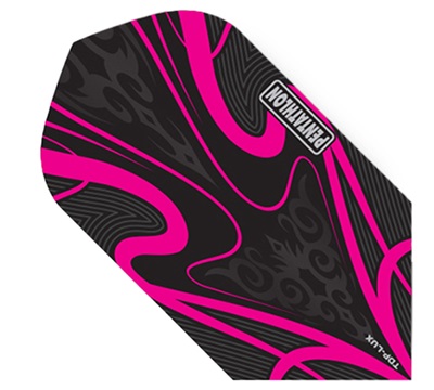 Pentathlon TDP Lux Dart Flights – Black & Magenta – Slim