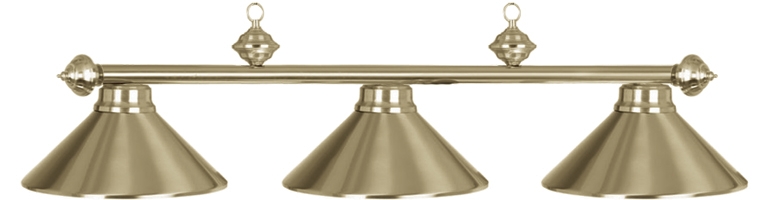 Antique Brass Light W/3 Shades