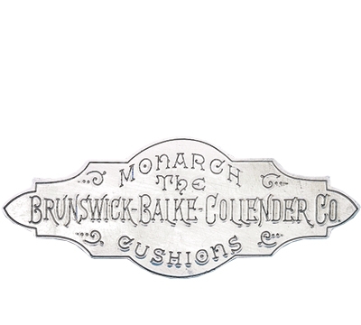 White Metal Brunswick Rail Plate 1884-1906
