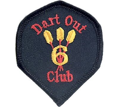 6 Dart Out Club Patch