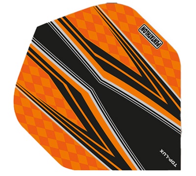 Pentathlon TDP Lux Dart Flights – Orange & Black – Standard