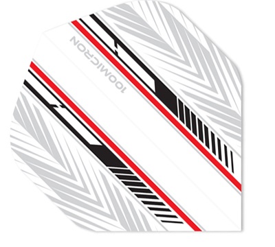 Mueller's 100 Micron Dart Flights – Red & Black Feather – Standard