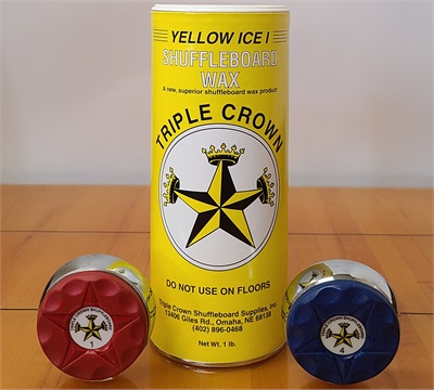 Yellow Ice I Shuffleboard Wax #2 Speed: Fast yellow wax for 9-14' boards