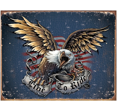 Time To Ride Metal Sign