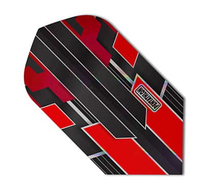 Pentathlon Shimmer Dart Flights – Red – Slim