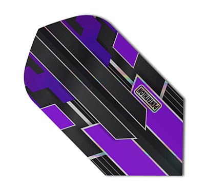 Pentathlon Shimmer Dart Flights – Purple – Slim
