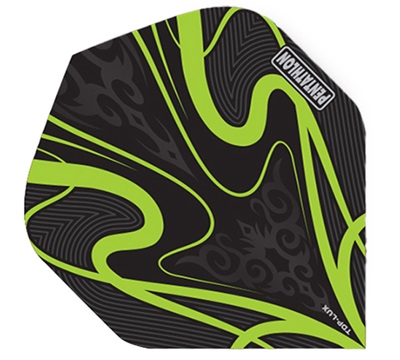 Pentathlon TDP Lux Dart Flights – Black & Green – Standard
