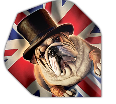 Mueller's 100 Micron Dart Flights – British Bulldog – Standard