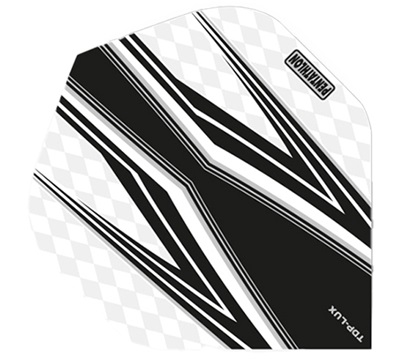 Pentathlon TDP Lux Dart Flights – Clear & Black – Standard