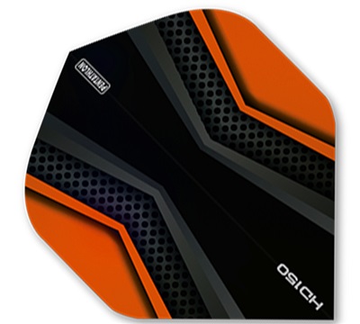 Pentathlon HD150 Dart Flights – Orange & Black – Standard