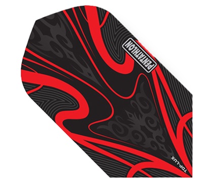 Pentathlon TDP Lux Dart Flights – Black & Red – Slim