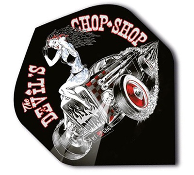 Alchemy Dart Flights – Devil’s Chop Shop Hot Rod Pin-Up – Standard