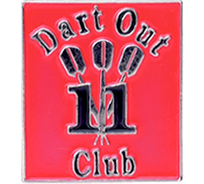 11 Dart Out Club Pin