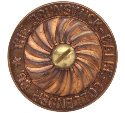 Brass Rail Cap with Screw