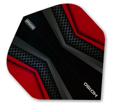 Pentathlon HD150 Dart Flights – Red & Black – Standard