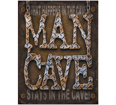 Man Cave Metal Sign