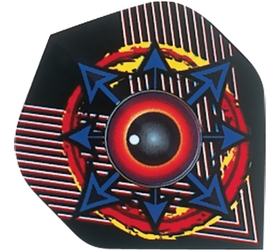 Black Ball/Multicolor Arrows Hard Poly Flight