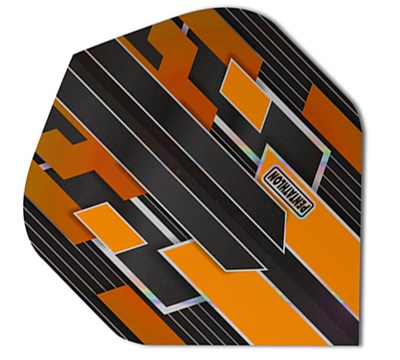 Pentathlon Shimmer Dart Flights – Orange – Standard