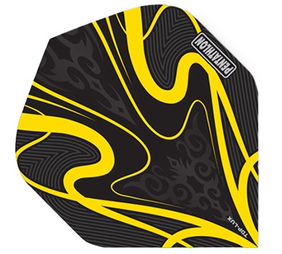 Pentathlon TDP Lux Dart Flights – Black & Yellow – Standard