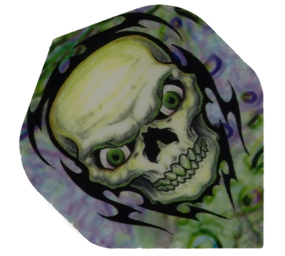 Green Tinted Skull Hard Poly Flight