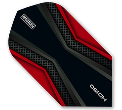 Pentathlon HD150 Dart Flights – Red & Black – Slim