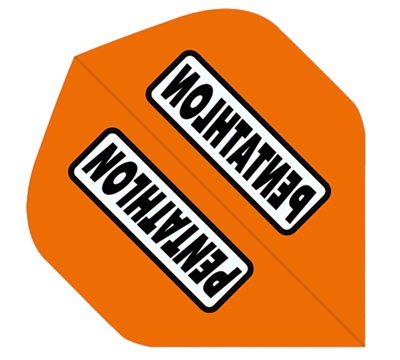 Pentathlon Classic Dart Flights – Orange – Standard