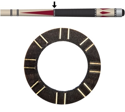 Black/Brass 8-Pair Dash A-Joint Ring