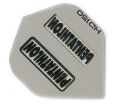 Pentathlon HD150 Dart Flights – Silver with Window – Standard