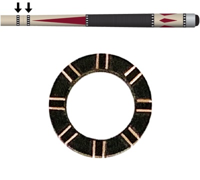 Black/Copper Railroad Shaft/Joint Ring