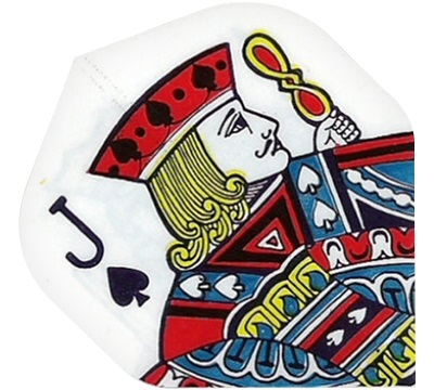Jack of Spades Playing Card Hard Poly Flight
