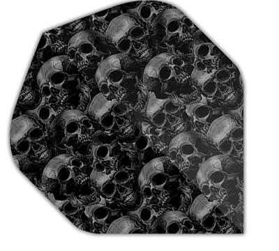Mueller's 100 Micron Dart Flights – Skulls – Standard